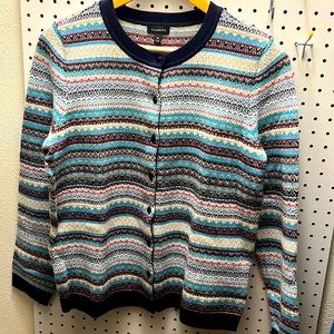 Talbots Fair Isle Lambswool Blend Sweater Medium